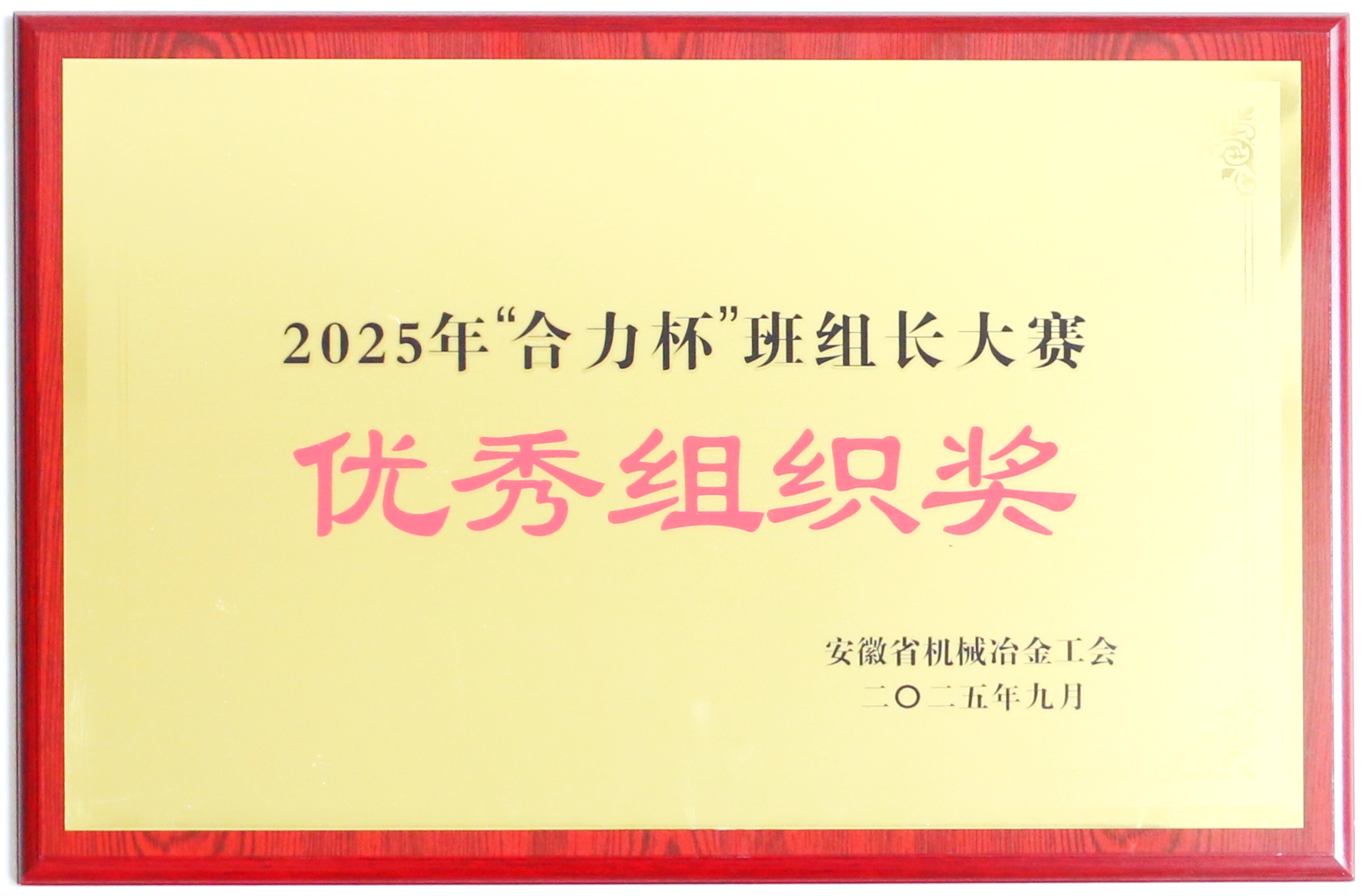 “尊龙凯时人生就是搏杯”班组长大赛优秀组织奖.JPG